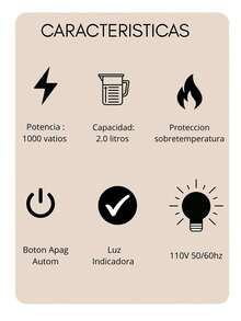 Tetera Eléctrica 2L 1000W Automática – Protección Sobretiempo, 110V | Acero Inoxidable, Compacta | Para Café/Té en Casa u Oficina - Plateado - Ver 4