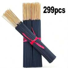 100 piezas de incienso con fragancia de flor de cerezo, de larga duración, suave y limpio, de material de ratán natural, adecuado para el hogar, la cocina y el comedor - Multicolor - Ver 10