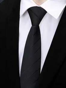 1 件涤纶条纹领带，男女通用，适合所有季节