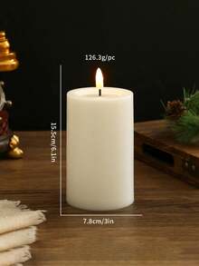 Set de 3/2/1 piezas de nuevas luces de vela electrónica tipo bala LED de Navidad, velas de cera de piedra falsa, luces de vela electrónica LED, adecuadas para Navidad, Halloween, decoración de vacaciones, decoración de habitaciones y decoración de fiestas, iluminación romántica LED para bodas (con o sin control remoto) (Baterías no incluidas) - Multicolor - Ver 15