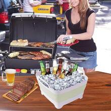 9L (2.4Gal) Dish Basin Collapsible With Drain Plug , Space Saveing Kitchen Storage Tray Dish Wash Basin, Portable Dish Tub, Foldable Dishpan For Camping ,RV,Green{"Color_name":"LightGreen"} - 淺綠色 - 查看 8