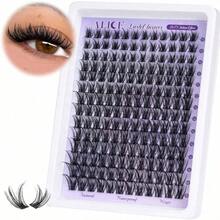 Lash Clusters Wispy Eyelash Clusters 168pcs 10-18mm Cluster Eyelash Extensions Natural Volume Lash Extensions DIY Individual Lashes Clusters With Soft Thin Band.Random Delivery.
