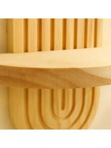 1-2层木质现代拱形简约壁挂式置物架，几何造型悬浮花盆架，植物架，植物繁殖架，墙面艺术烛台，水晶珍宝小物展示架，卧室、客厅、厨房、儿童房装饰，搬家礼物