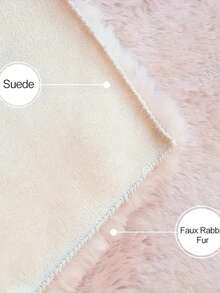 1 Stück seidiger Plüschteppich, flauschiger weicher weißer Shag-Läufer, hervorragendes Dekorationsstück, aus Polarfleece gefertigt - weich, glatt, bequem, leicht zu reinigen, warm, niedlich - ideal für Flur, Küche, Waschraum, Bad, Studentenwohnheim, Sofa, Schlafzimmer, Wohnzimmer, Waschtisch, Stuhl, Teppich, modischer Teppich