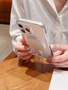 透明穿孔软胶磁吸充电保护壳 | 兼容 MagSafe，防震超薄，兼容 - 透明精孔 - 查看 4