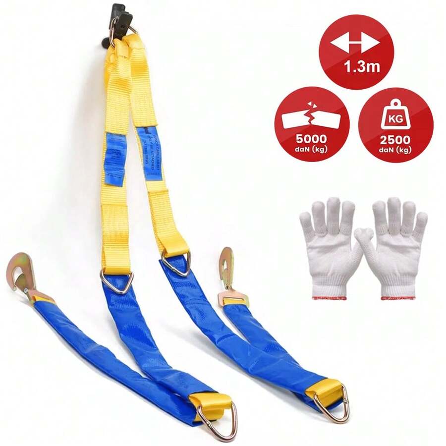 Winching Assistance Straps Webbing Winch Brother 5000KG 5T Vehicle Recovery Tool - Multicolor - View 1