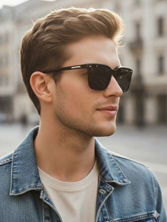 男女通用复古风格时尚眼镜，耐用 PC 镜框和镜片，时尚设计，舒适眼镜，适合男女，户外日常旅行