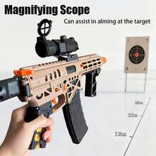 Dual-Mode Electric Soft Bullet Toy Gun - Fun For Indoor ,Outdoor Team Shooting Games | Ideal Halloween, Christmas Birthday Present - 卡其色 - 查看 2