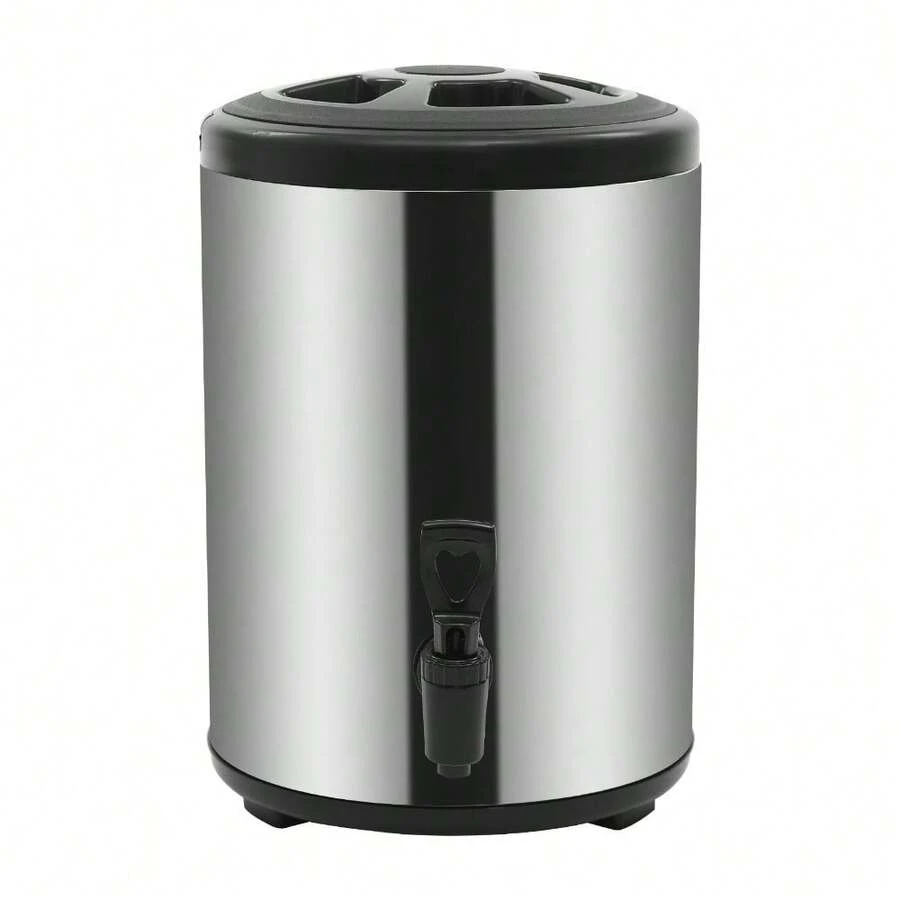 Multi-Purpose 8L Thermal Storage Container, Ideal For Picnics, Catering, And Daily Use, Keeps Food Hot Or Cold For Hours, Easy-Carry Handle - Black - View 1