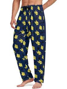 Mens Pajama Pants, Soft Lounge Sleep Pants With Pockets Lightweight Long Pajama Bottoms For Menhalloween - 肌肉 - 查看 5