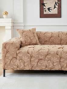 1 件提花弹力沙发套加厚防滑沙发套适用于客厅卧室户外沙发保护防宠物污渍 4 季沙发座垫套适用于 L 型单座躺椅和 1/2/3/4 座沙发秋季家居装饰冬季加厚版沙发盖 - 卡其色 - 查看 5