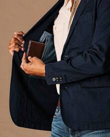 Huckberry Flint And Tinder 365 Utility Blazer, Mens Sports Coat, Casual Blazer - 深海軍藍 - 查看 6