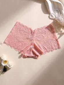 6pcs/Pack Women's Sexy Lace Patchwork Seamless Briefs, Tummy Control And Butt Lifting, Stretchy Comfortable Breathable, Suitable For Yoga, Sports And Daily Wear - Multicolor - View 8