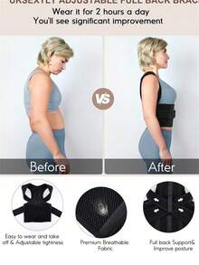 New Posture Corrector, Unisex, Suitable For Indoor And Outdoor Use. This Women's Posture Corrector Brace Features Adjustable Breathable Orthopedic Support To Correct Slouching, Expand Shoulders, Shape Graceful Back Lines And Enhance Poise - Seamless Upper Back Design. - Multicolor - View 7