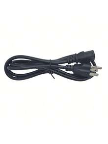 Cable de Corriente CPU Trifásico Para PC Alimentación de Monitor, Computadora, Impresora - Negro - Ver 4