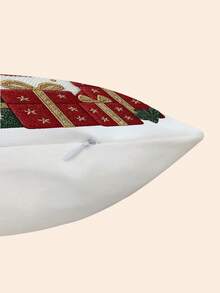 2 Fundas de cojín decorativo con diseño bordado de muñeco de nieve navideño para decoración del hogar, sofá, sala de estar, dormitorio, cama, sillón (sin relleno)