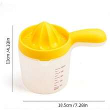 1pc/2pcs Portable Juicer With Handle, Home Use Citrus Lemon Orange Juice Extractor, Small Compact Fruit Juice Maker