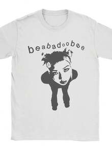 Vintage T-Shirt Summer Beabadoobee Music Novelty T Shirts  Cotton Tshirt For Men's Y2K Basic Cheap Print Short Sleeve Clothes. - 白色2 - 查看 1