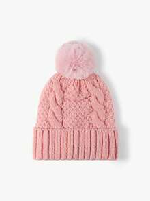 1/2pcs Unisex Autumn/Winter Warm Thermal Lined Beanie Hat, Versatile Knit Cap Suitable For Daily Wear, Hiking, Etc. - H - View 6