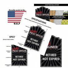 Retired Engineer Sign Indoor/Outdoor Retired Not Expired Funny Home Decor Home Office Or Bedroom Wall Plaque Retirement Personalized Gift