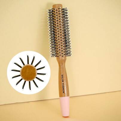 1 件/2 件/4 件圆形造型发刷、吹风机和卷发卷发刷，带天然木柄、尼龙梳齿发刷，用于造型、卷发、顺发、防滑发刷，男女通用、干湿两用、返校、旅行度假必需品、女士发饰、刷子、发刷、边缘刷、刷头发、发梳、梳头发、顺发刷、球刷、迷你发刷、发刷套装、木梳、发刷、刷子、梳子、光滑后刷、发刷、边缘刷、刷头发、发梳、发刷套装、梳头发、迷你发刷、顺发刷、发刷、美发产品、美发工具、美发用品、护发、卷发刷、理发师、理发配件、美发设备、旅行必需品、发型、美发