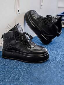 Zapatos deportivos casuales retro a juego para hombres, con cordones, versátiles para exteriores, fiestas, oficina, todas las estaciones