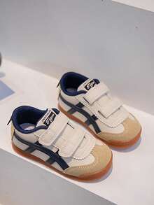 1 Pair Casual Shoes, Unisex, Quality PU Upper, Comfortable Breathable Lining, Soft Sole, Suitable For School, Sports, Outdoor Running, Spring/Autumn - Blue - View 4