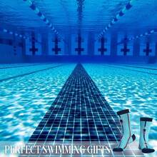 - Regalos de natacin para mujeres, hombres, adolescentes, compaeros de equipo, calcetines de entrenador, calcetines de talla nica para amantes de la natacin en cumpleaos, I 'd Rather Be - inicial - Ver 7