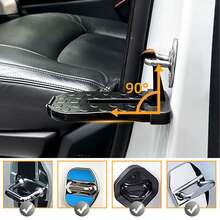 1 pezzo Scalino per portiera auto con rompighiaccio, adatto per vari SUV e camion, pieghevole