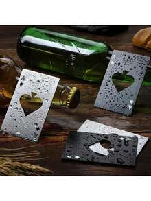 12/24pcs, Bottle Opener, Creative Poker Shape Bottle Opener, Solid Color Bottle Opener, Suitable For Bar Or Family, Wine Tools, Wedding Party Gifts, Bar Accessories, Kitchen Gadgets, For Outdoor, Camping, Christmas Party Supplies, Family Dinner - 彩色 - 查看 7