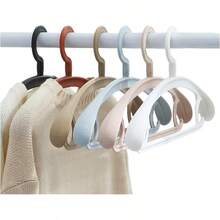 Trrcylp 10 Pack Heavy Duty Hangers Plastic 25 Lb Capacity Swivel Hook Clothes Hanger Wide Shoulder Non Slip Thick Coat Hanger Orange