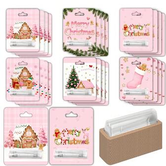 12 件/6 件圣诞钱夹卡，圣诞钱夹饰品，用于赠送现金，节日礼品钱卡，有趣的圣诞节现金礼物创意，圣诞快乐挂饰装饰