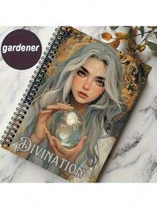 55 Page Witchcraft And Spiritual Explorer Divination Handbook - Mysterious Symbols, Tarot Guide, Rune Charts And Astrology Tools For Magic Practice, Intuitive Development - Adult Witcher's Magic Book Or Shadow Diary, Spiritual Growth Book, Charm Cover Art, Art Design