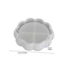 DIY Epoxy Resin Crafts Tray Storage Silicone Mold - Round Bubble Bead Storage Tray, Aromatherapy Plaster Tray Mold - Reusable, Easy Demold, Suitable For Artisan Handmade Home Decor Gifts