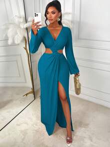 AIJ Áo choàng nữ Amarilo màu trơn thanh lịch, chất liệu co giãn cao cấp, cổ chữ V, vạt bất đối xứng, xẻ tà cao, thích hợp cho đi làm, mua sắm hàng ngày và mặc nhiều lớp vào mùa đông. - Xem 1