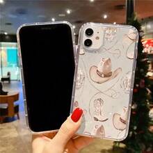 Western Retro Cowgirl Disco Aesthetics Phone Case For IPhone 16 11 15 14 13 12 Pro Max Plus Case Stylish Clear Phone Case Ideal Birthday Gifts Summer Gifts For Wom Cowgirl.Christmas Accessories.The Perfect Gift For Christmas, Halloween, And Thanksgiving, Christmas Phone Case - 無色 - 查看 4