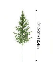 10/15/30 piezas Ramas artificiales de pino, decoraciones de árbol de pino falso para Navidad, plantas falsas, decoración de otoño para el hogar, decoración de invierno para el hogar, decoraciones navideñas, regalos de cumpleaños, decoración de otoño, decoración de habitación, decoración del hogar - Verde - Ver 2