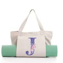 Mochila para Tapete de Yoga Personalizada de Grande Capacidade - Uma bolsa de lona durável e multifuncional, ideal para exercícios, viagens e uso diário. Leve e adequada para esportes, pilates, praia e academia, tanto para homens quanto para mulheres. Um presente de Natal imperdível!