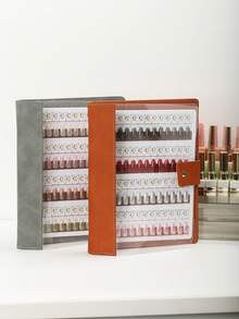 Libro de exhibición de 48/96/144 colores de uñas con imán de succión, hojas sueltas, placa de prueba de color desmontable y cubierta de PVC transparente de alta gama para estudios de uñas y entusiastas del arte de uñas