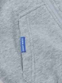 1pc Teen Girls Casual Minimalist Versatile Fleece Hooded Sweatshirt, Thicken For Workout, Spring/Autumn/Winter