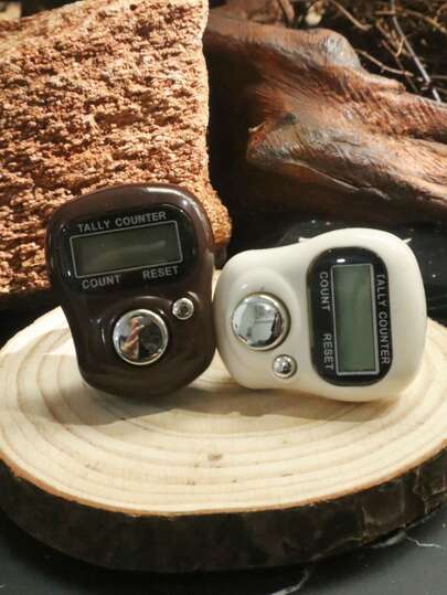 1pc/5pcs/10pcs Handheld Manual Push Button Counter, Compact Mini Portable Ring Tally Counter, Thumb Clicker Counter For Learning, Sports, Other Counting Activities, Digital Finger Counter, Ring Counter, Rosary Counter, Small Finger Wearable Counter, Ring Counter, Electronic Counter For Middle East Arabic, Digital Convenient Ring Counter, Stress Relief Hand Press Counter, Prayer, LED Counter, Sports, Yoga, Counting, Ring Counter