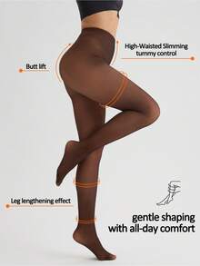 200克/80克 女士半透明打底裤 - 轻薄透气，适合春秋季穿着；加厚保暖，适合冬季穿着；打造裸腿效果，适合户外穿着。 - 黑色 - 查看 2