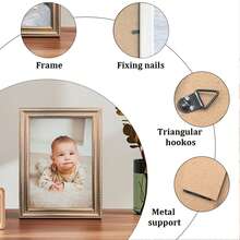 1 قطعة إطار صور ديكوري فاخر بلون الذهب الوردي، نسيج مُنقوش ثلاثي الأبعاد، أحجام متعددة للعرض على المنضدة أو الحائط، مناسب لحفلات العائلة والذكرى السنوية وصور الأزواج، هدية رائعة لجميع المناسبات (ورق الصور مضمن بشكل عشوائي) - الذهب الوردي - مشاهدة 7