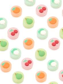 GeekShare 4pcs Fruit Silicone Joystick Grip Covers, Game Controller Accessories - Apples & Peaches - View 1