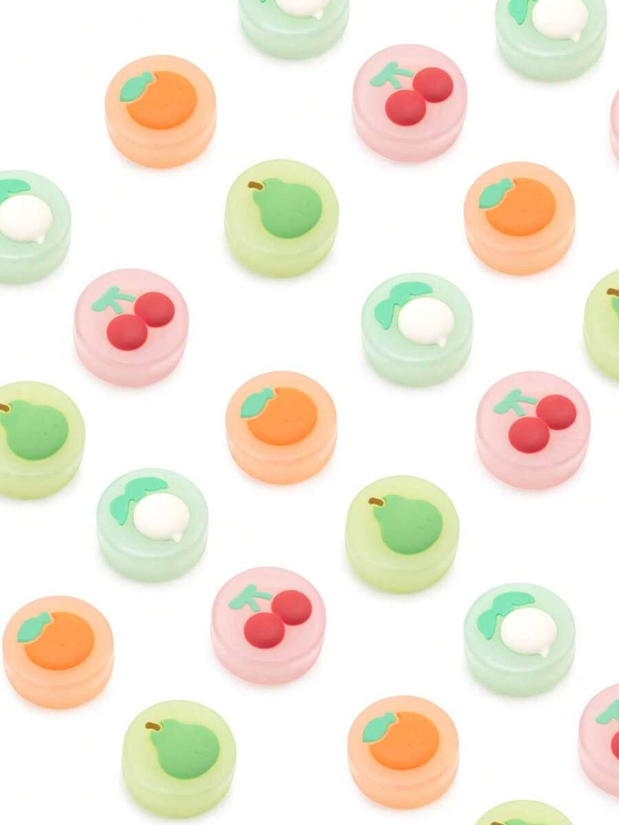 GeekShare 4pcs Fruit Silicone Joystick Grip Covers, Game Controller Accessories - Apples & Peaches - View 1