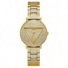 Guess Reloj de cuarzo para mujer, caja de acero inoxidable, aplicable a ocasiones de negocios, regalos de cumpleaños, GW0512L2 / GW0512L4 / GW0527L2