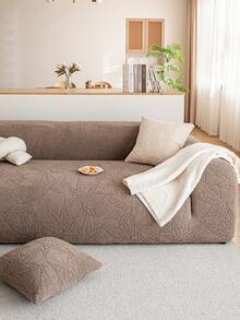 1 件纯色 Sherpa 提花沙发套，宠物友好型防滑防尘防刮，圣诞节和新年装饰，适用于室内外花园客厅沙发，适合 1/2/3/4 座沙发 - 卡其色 - 查看 6
