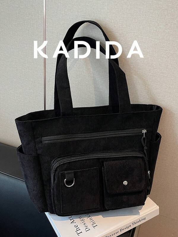 1pc Women's Minimalist Large Capacity One Shoulder Bag, Tote Bag, Crossbody Bag With Multiple Pockets, Suitable For Outings, Travel, Shopping, Vacation