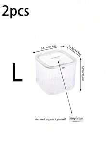 1 件透明发饰收纳盒，头带，蝴蝶结发夹收纳盒带盖，大容量桌面首饰盒，女士发带，发夹 - 無色 - 查看 12