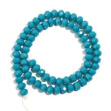 1 件空心蓝色陶瓷切割算盘水晶扁珠 3/4/6/8 毫米，时尚百搭 DIY 珠宝制作，适用于手链、项链、时髦珠宝、手机吊饰、钥匙扣批发珠子 - 孔藍瓷 - 查看 15